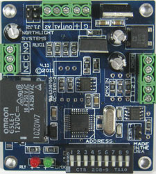 DMX512 control of 1 relay.