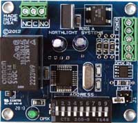 DMX512 control of 1 relay.